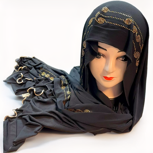 Damen Kopftuch aus Jersey mit Strass