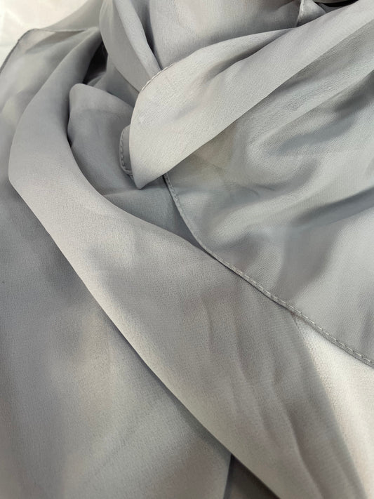 Chiffon Hijab grau