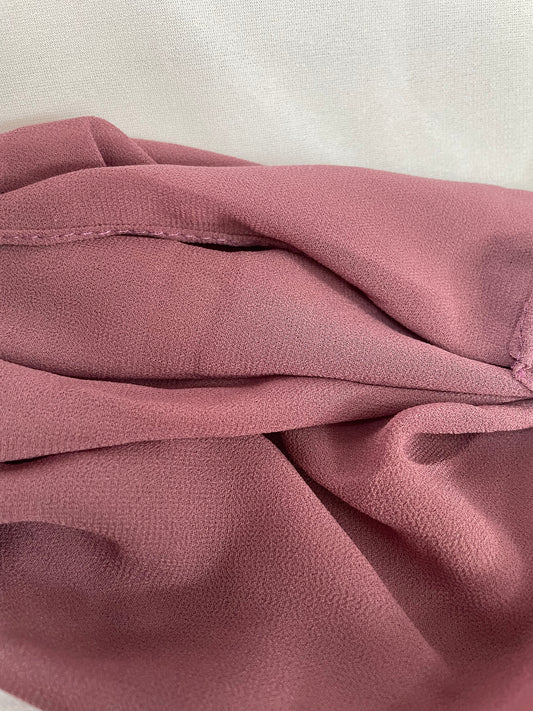 Chiffon Hijab dunkelrosa