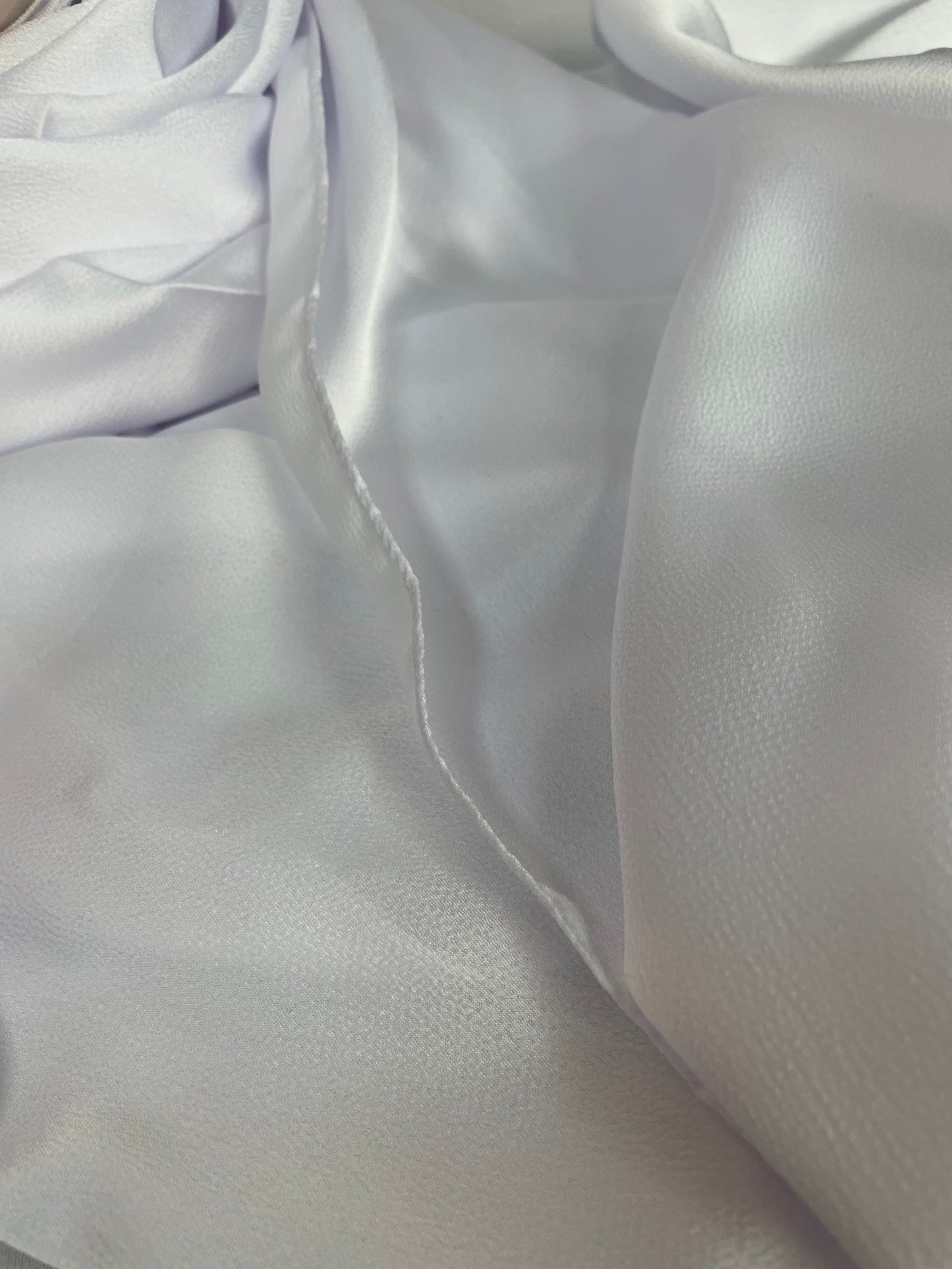 Satin Hijab weiß