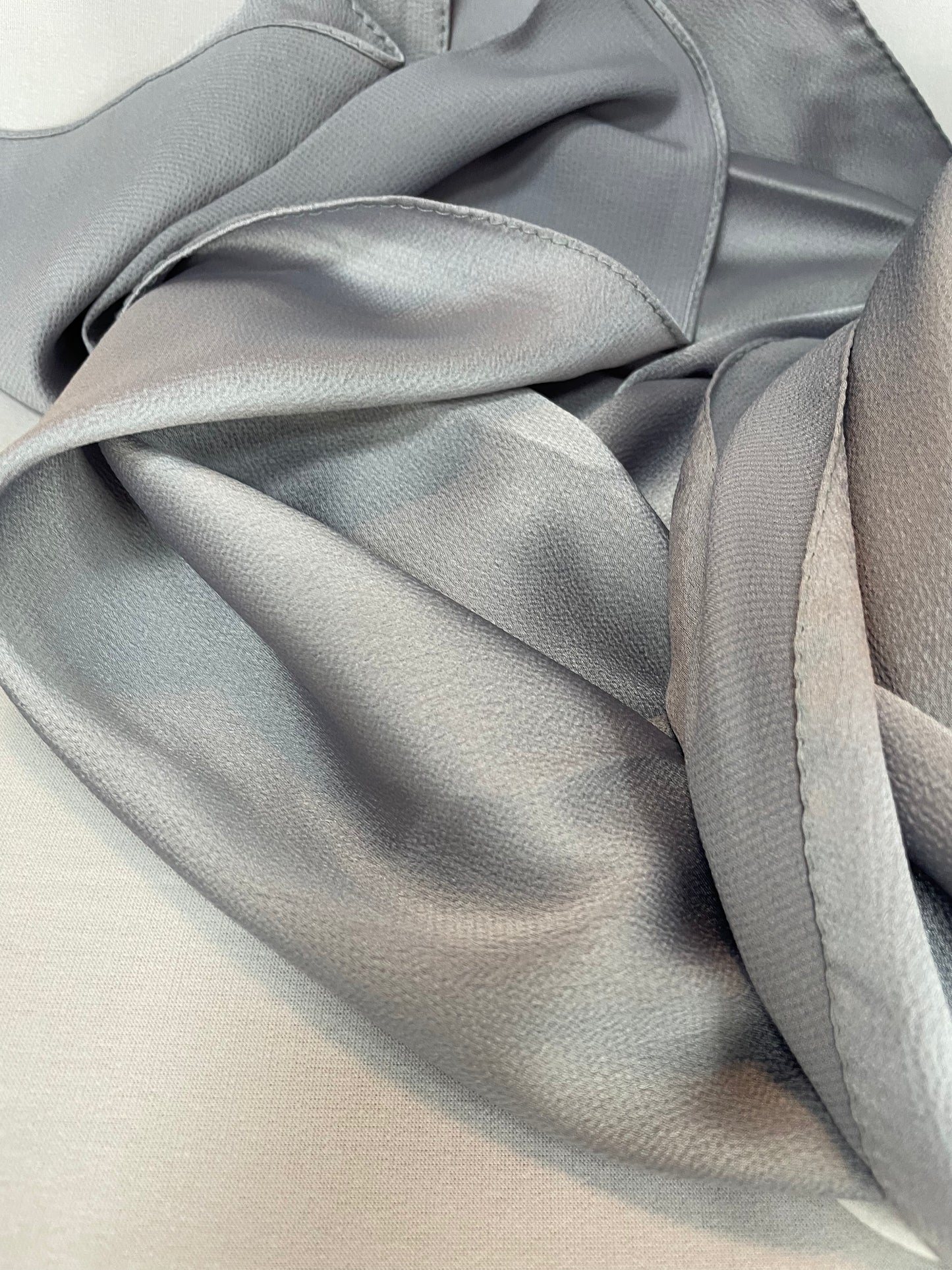 Satin Hijab silber