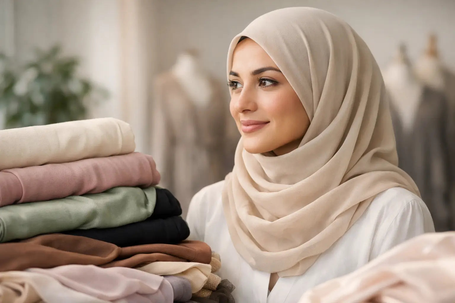Leitfaden Hijab Stoffe Damen