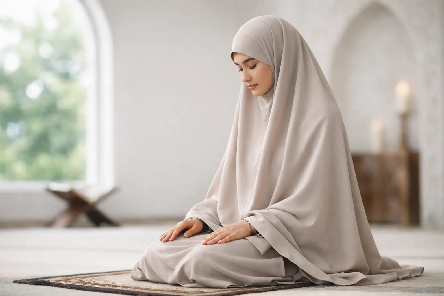 Khimar für Gebet richtig tragen