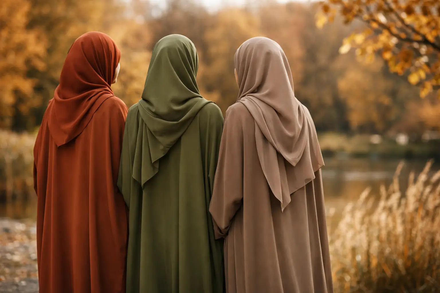 Die schönsten Abaya Farben im Herbst
