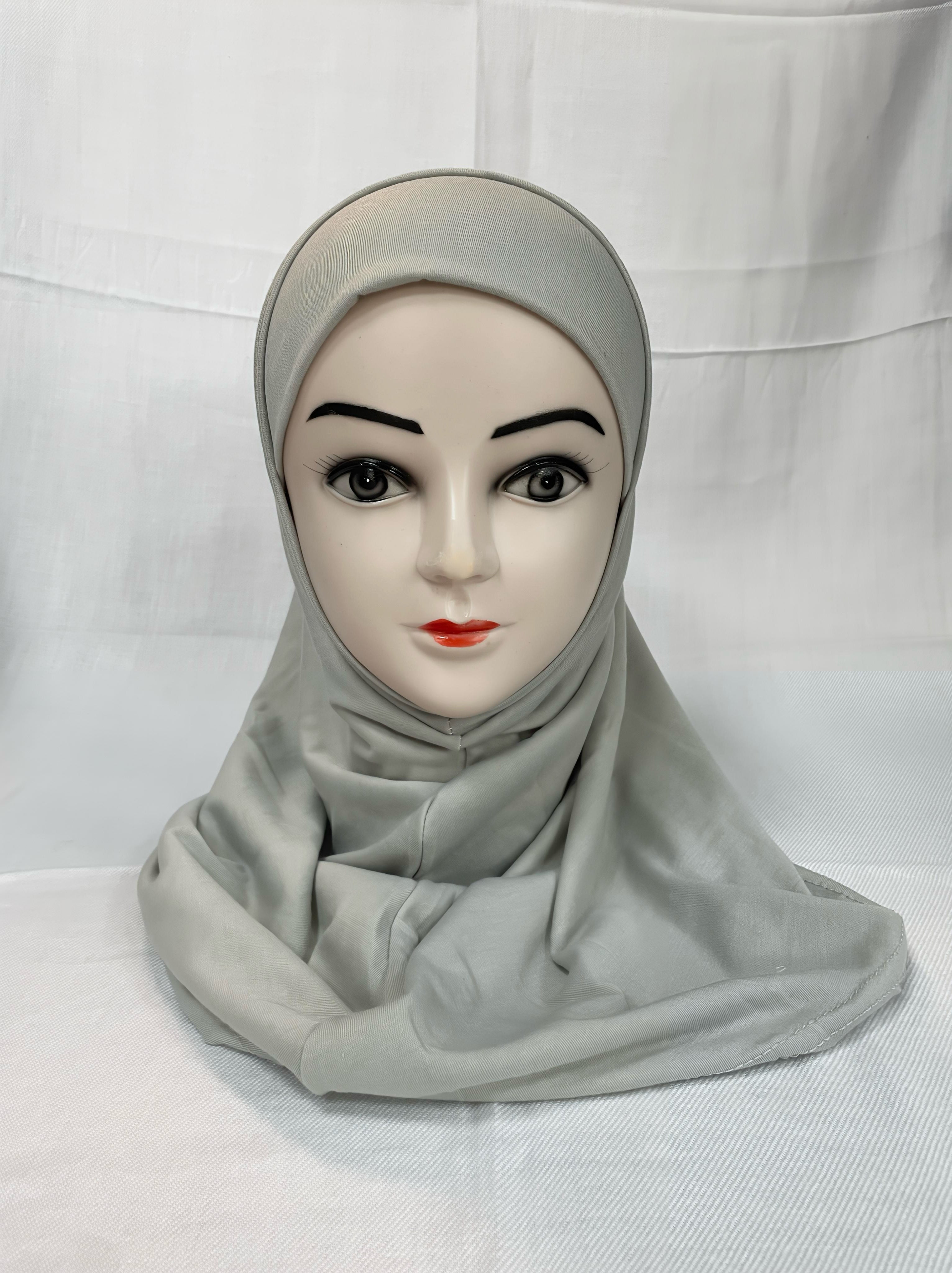 Graues Hijab 