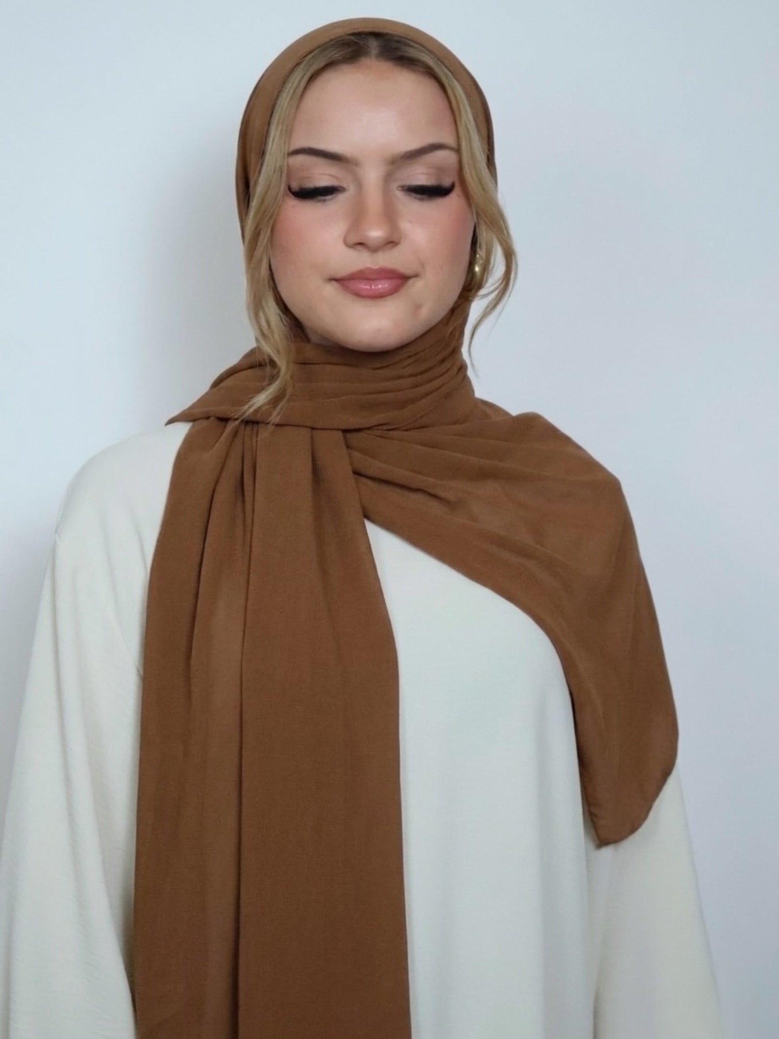 Chiffon Hijab braun