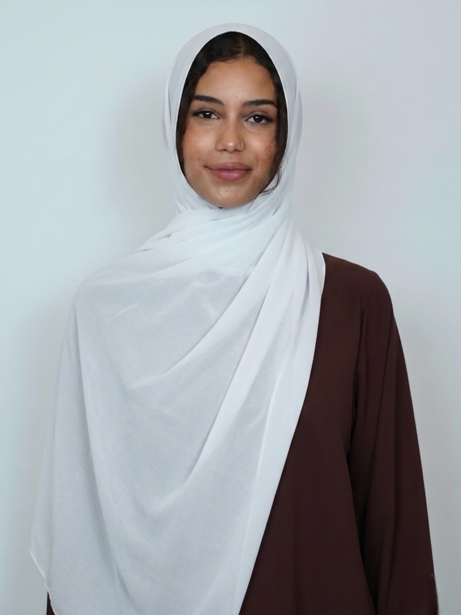 Chiffon Hijab weiß