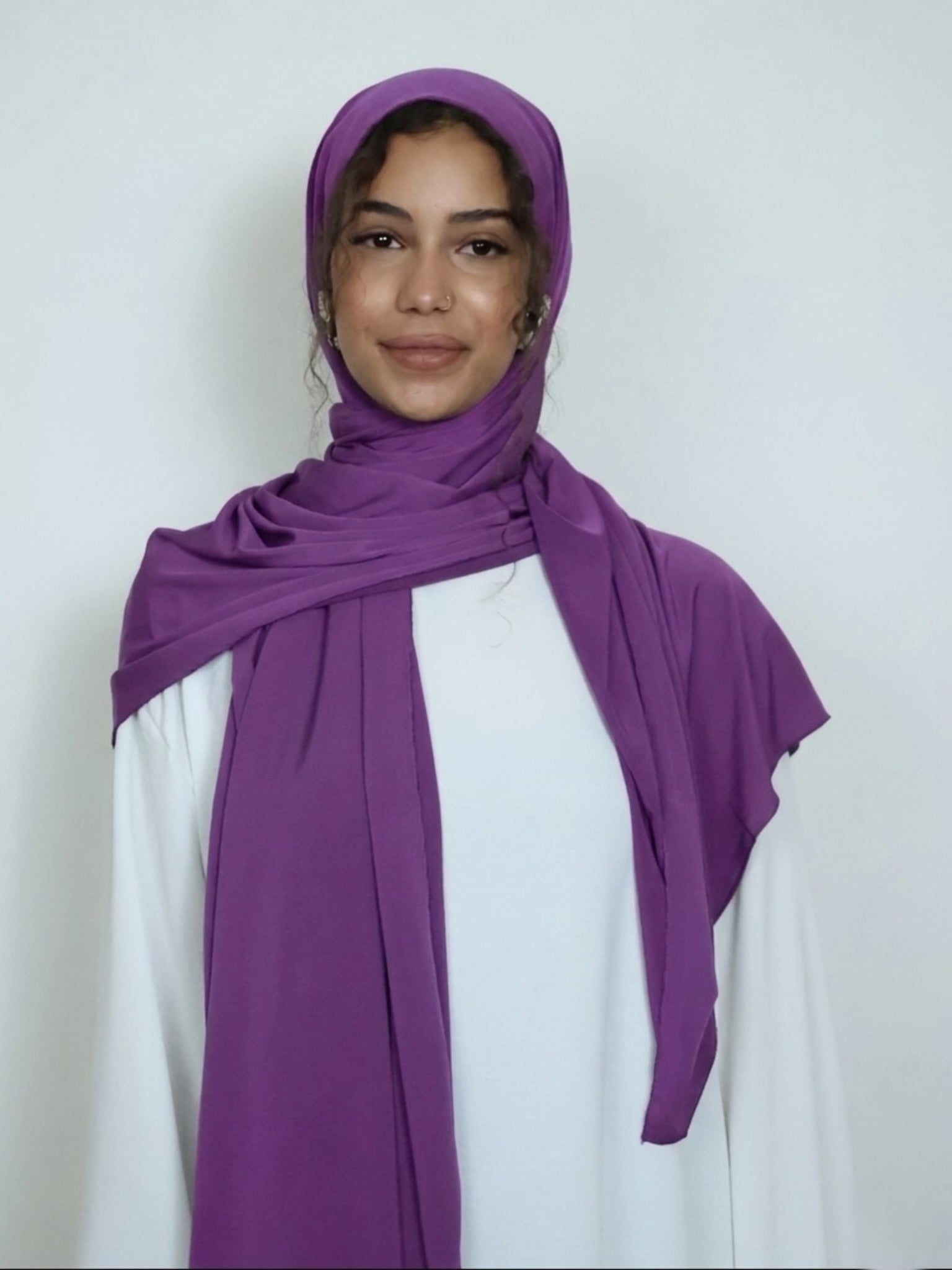 Chiffon Hijab lila