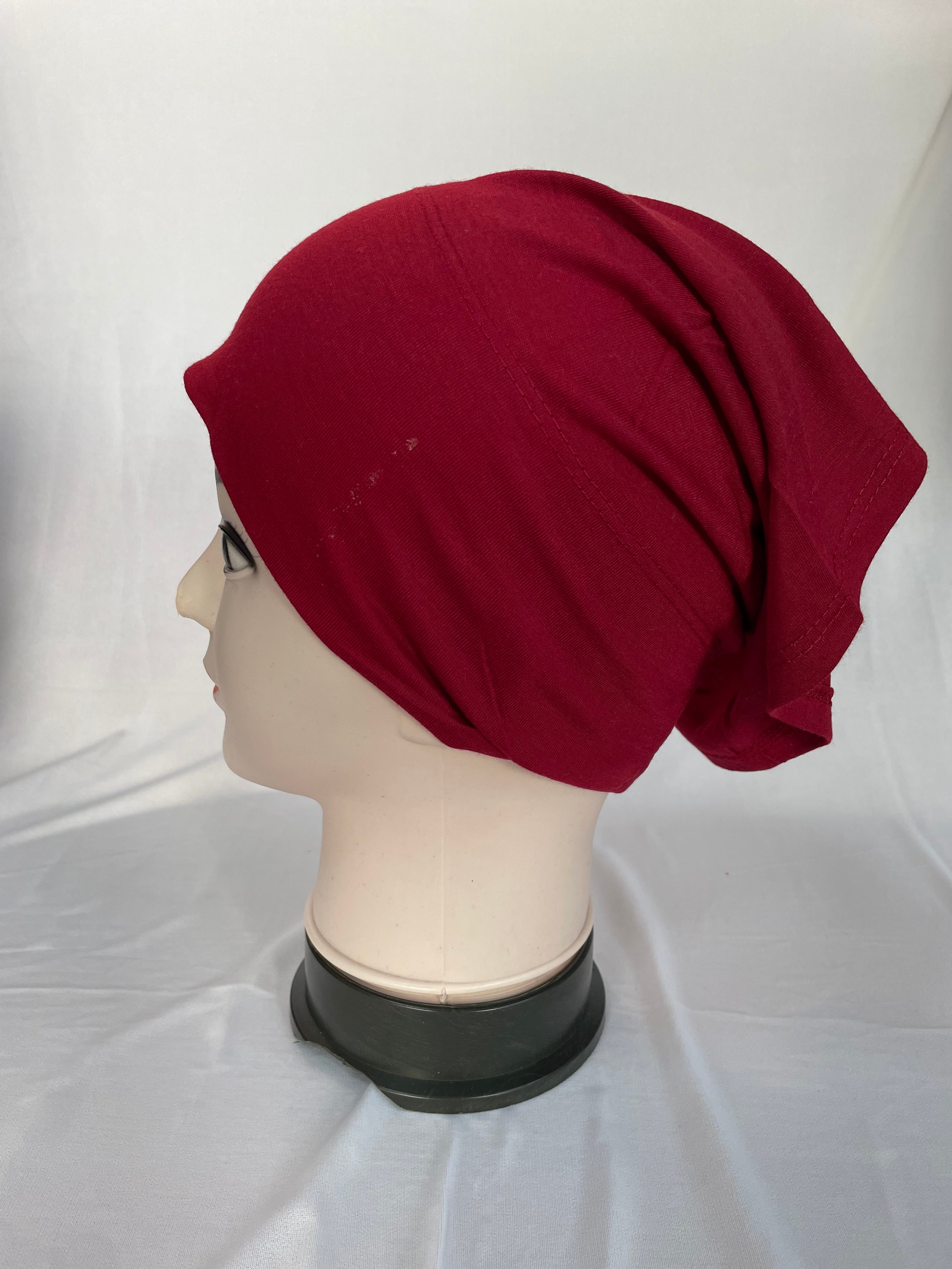 Unterkopftuch dunkelrot