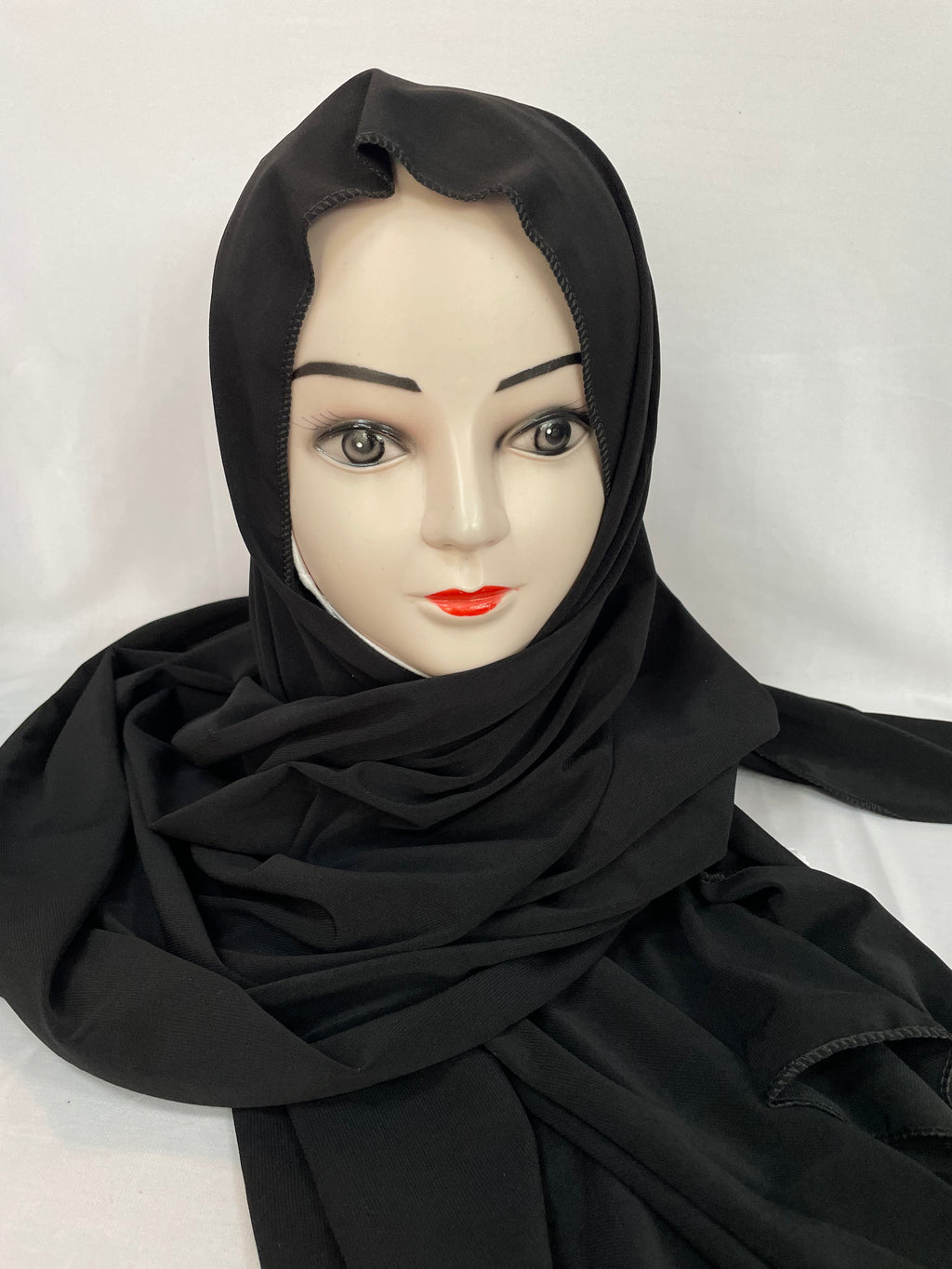 Jersey Hijab schwarz
