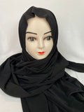 Jersey Hijab schwarz