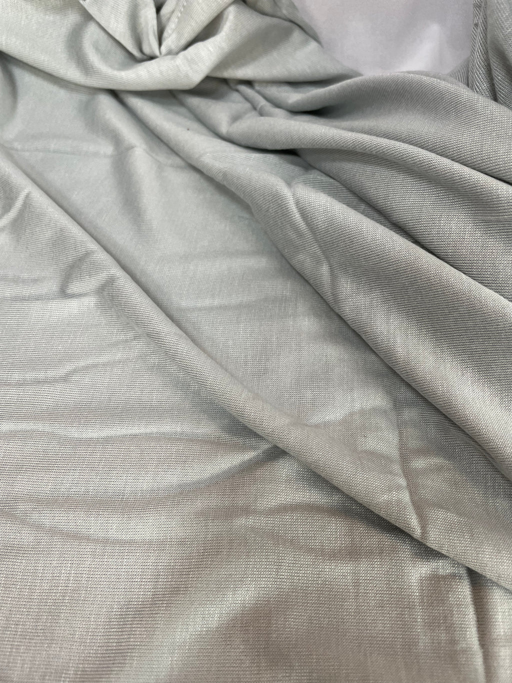 Baumwoll-Jersey Hijab hellgrau