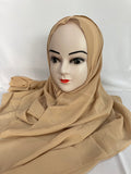 Chiffon Hijab hellbraun