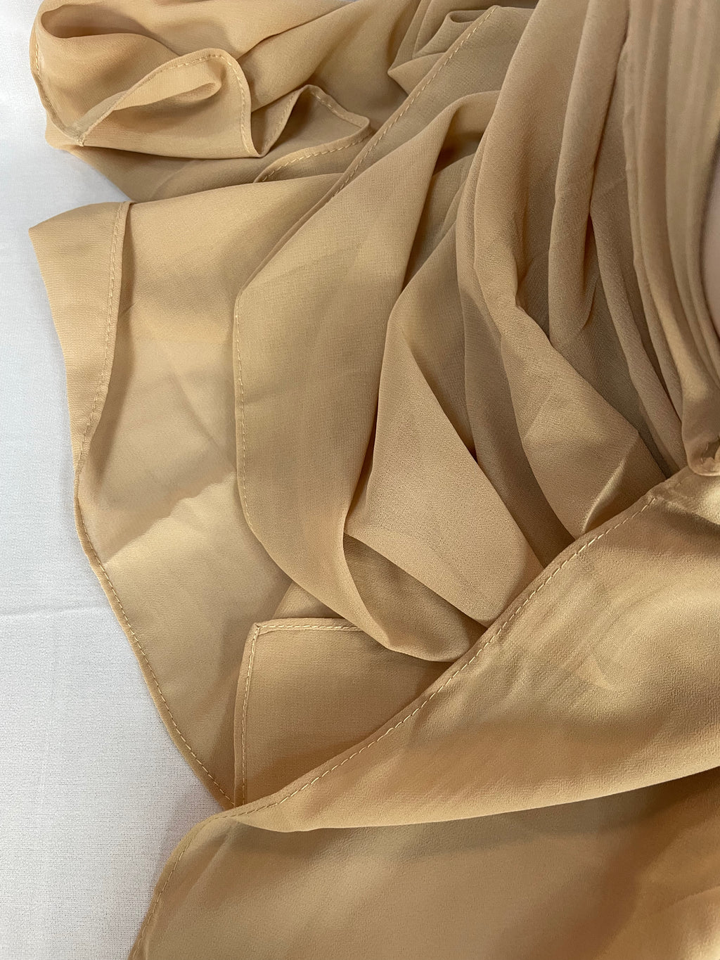 Chiffon Hijab hellbraun