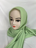 Chiffon Hijab hellgrün