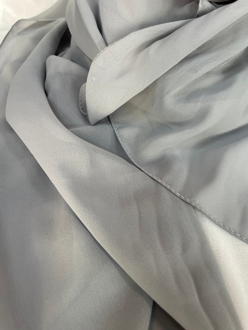 Chiffon Hijab grau