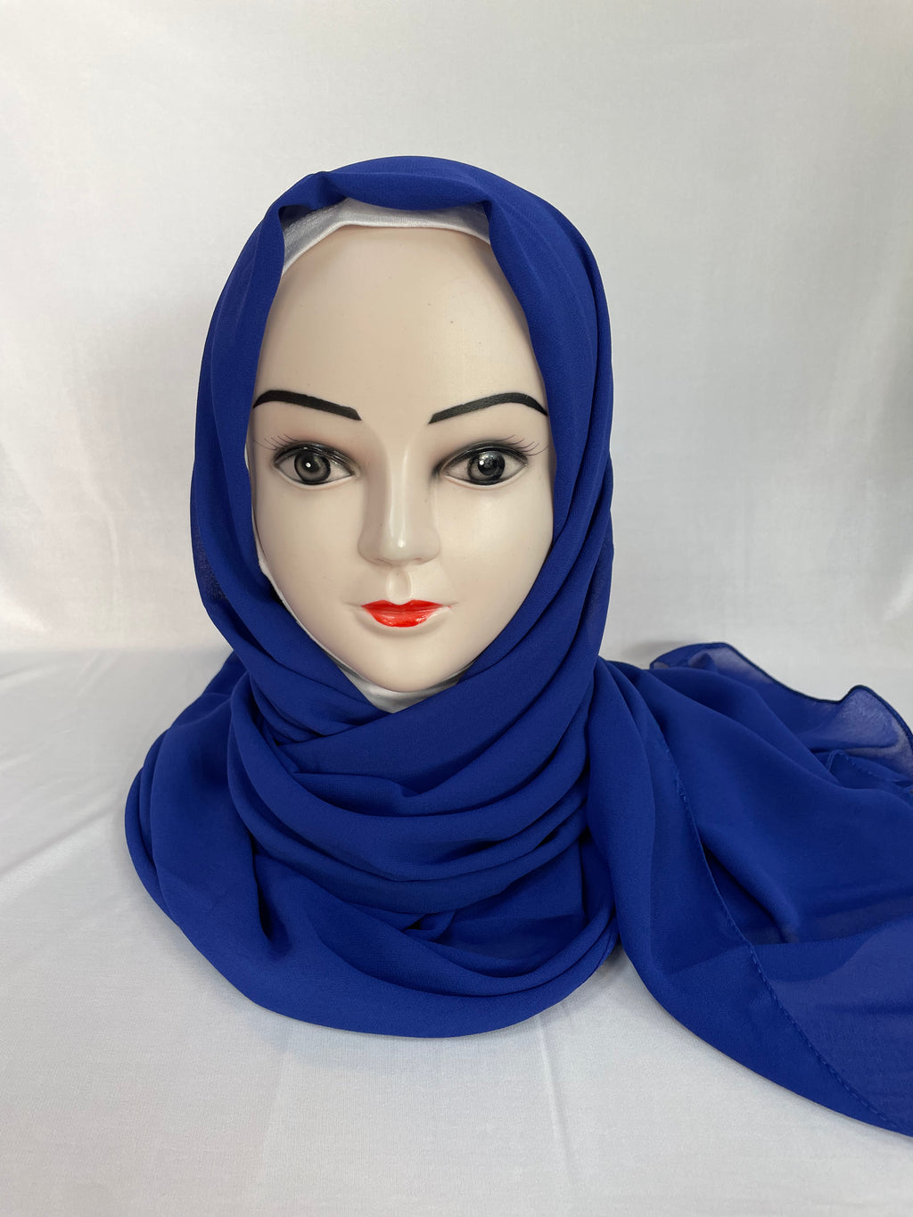 Chiffon Hijab blau
