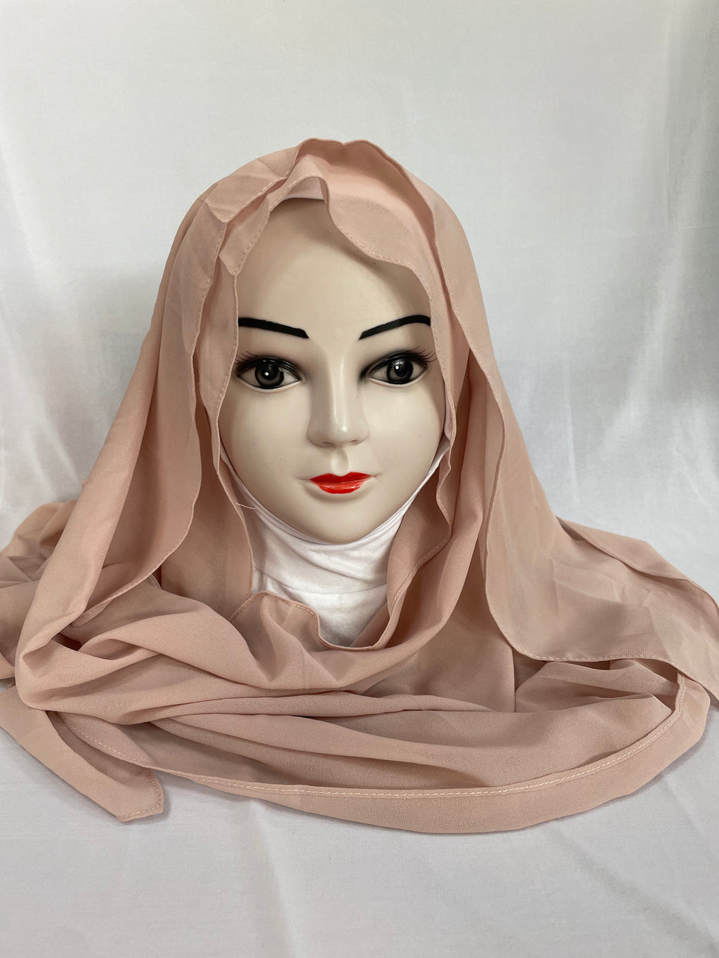 Chiffon Hijab Rosé-Beige