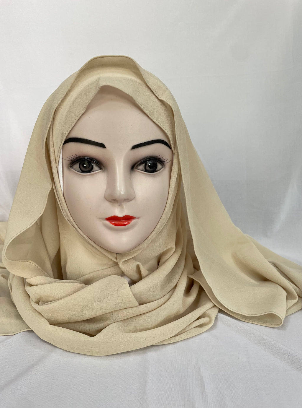 Chiffon Hijab beige