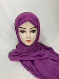 Chiffon Hijab lila
