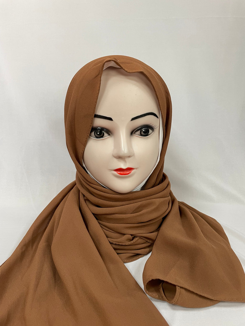 Chiffon Hijab braun