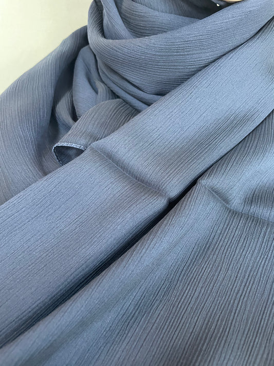 Satin Hijab dunkelblau