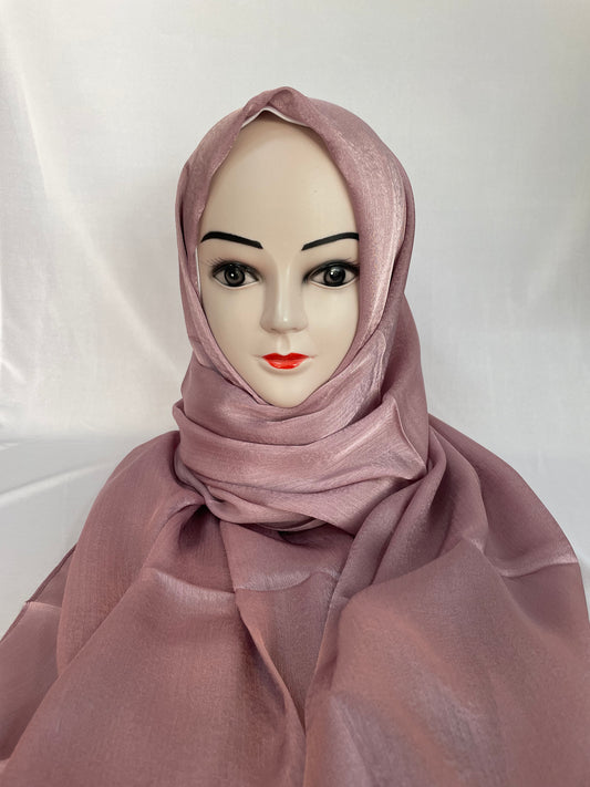 Satin Hijab rosa