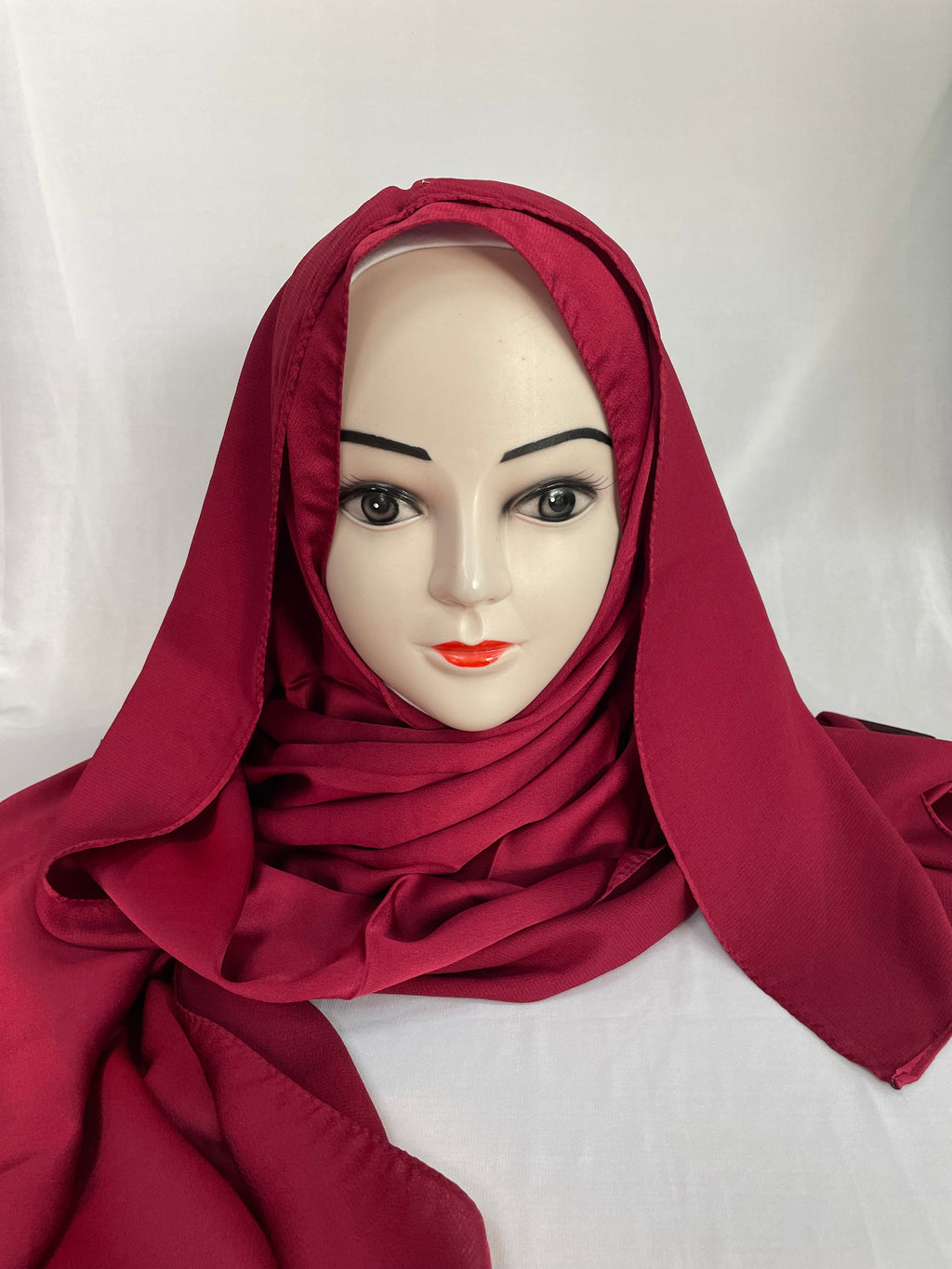 Satin Hijab rot