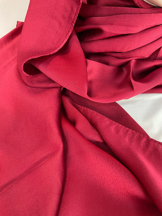 Satin Hijab rot