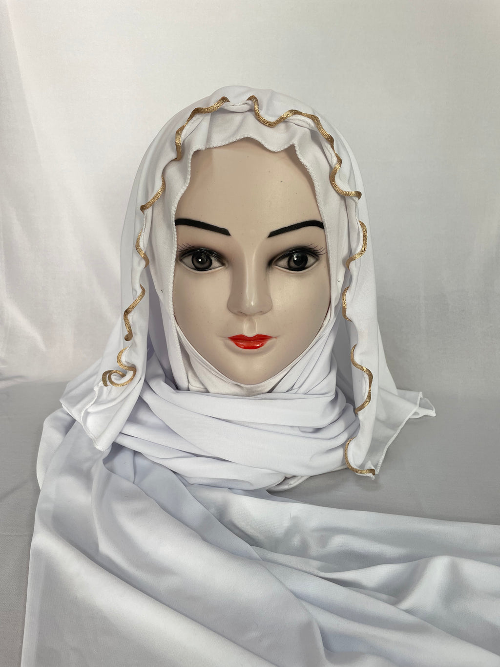 Premium Jersey Hijab weiß