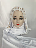 Premium Jersey Hijab weiß
