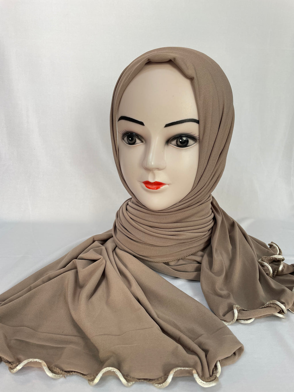 Premium Jersey Hijab braun