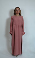 Luftiges Kleid in Rosa